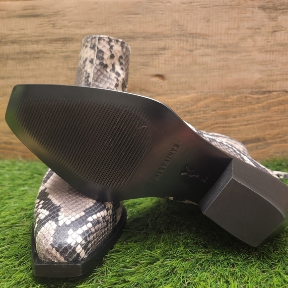 Host Pick 🥳🥳 New ALL SAINTS Lenora Snake Print Bootie Sz 36 - Picture 9 of 10